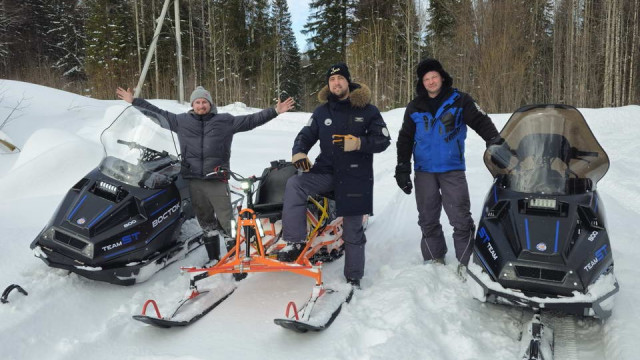 Покоряем архангельские сугробы